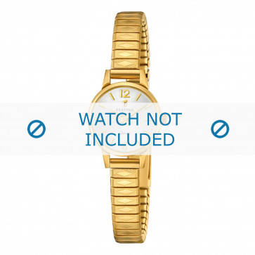 Watch strap Festina F20263-1 Steel Gold Toned 8mm