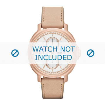 Fossil watch strap ES3358 Leather Beige 18mm + standard stitching