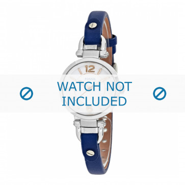 Watch strap Fossil ES4001 Leather Blue 8mm