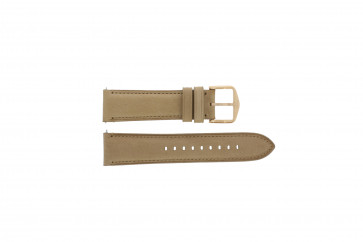 Watch strap Fossil FTW2102 / Q Wander Leather Beige 22mm