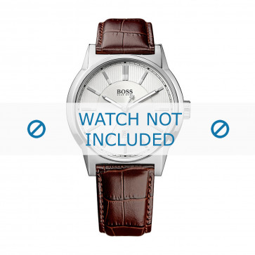 Watch strap Hugo Boss HB-202-1-14-2580-HB1512912 Croco leather Brown 22mm