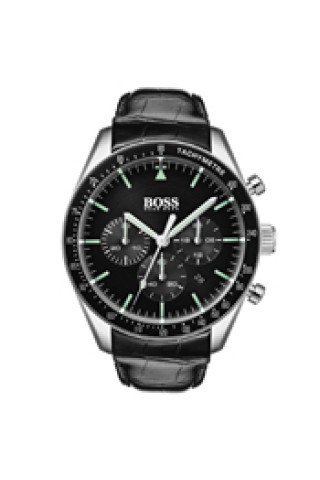 Watch strap Hugo Boss HB1513625 / HB-330-1-27-3093 / HB650603093 Leather Black