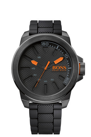 Rubber strap hugo boss watch on sale