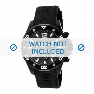 Invicta watch strap 14890 Specialty Rubber / plastic Black 22mm