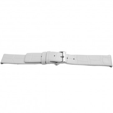 Watch strap Universal J520 Leather White 26mm