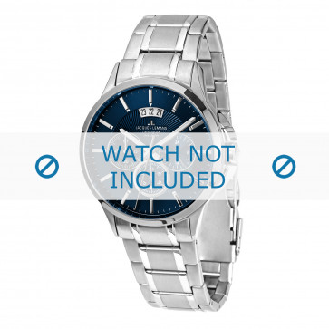 Jacques Lemans watch strap 1-1542I Metal Silver
