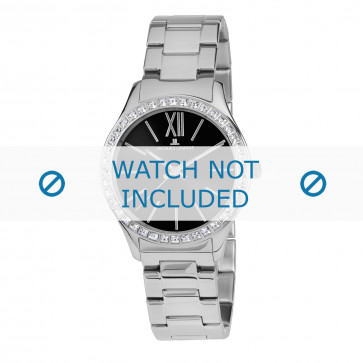 Jacques Lemans watch strap 1-1841E Metal Silver