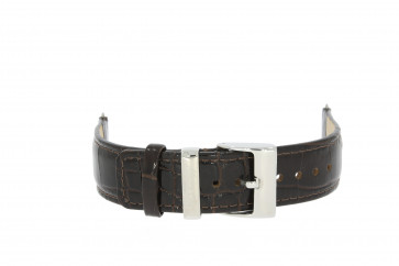 Watch strap Kenneth Cole KC-1945-22MM-RETV-NR53 Croco leather Dark brown 22mm