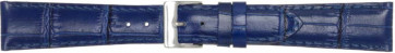 Watch strap Poletto 454.10A.16 Leather Blue 16mm