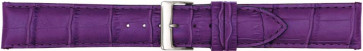 Watch strap Poletto 454.17A.14 Leather Violet 14mm