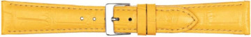 Watch strap Poletto 454.13.14 Leather Yellow 14mm