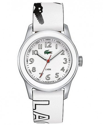 Lacoste watch strap 2000520 / LC-11-3-18-0132 Leather White 20mm