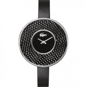 Lacoste watch strap 2000606 / LC-37-3-32-2236 Leather Black 10mm