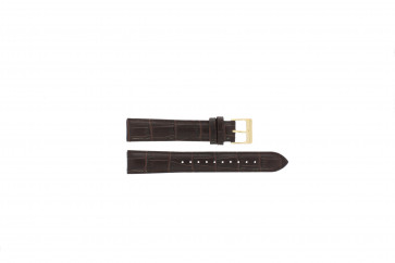 Watch strap Lorus VX32-X383 / RXD68EX9 / RR028X / RR026X Leather Brown 18mm