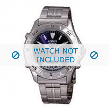 Lorus watch strap RVR033L9 / V071 0080 Metal Silver 20mm