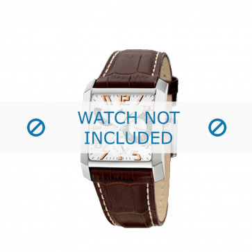 Watch strap Lotus 15411/8 Leather Brown 28mm