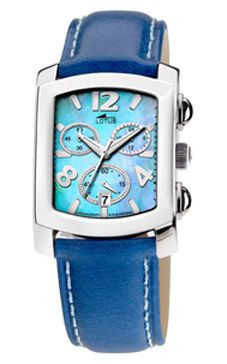 Watch strap Lotus 15276/E Leather Blue