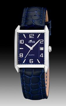 Watch strap Lotus 15625.4 Leather Blue