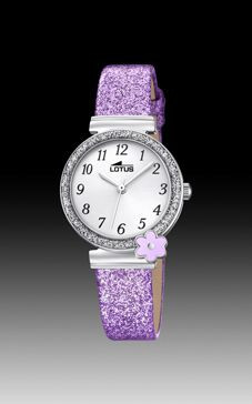Watch strap Lotus 18625.4 Leather Purple