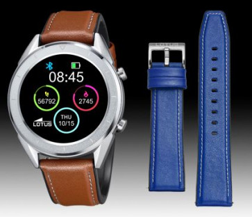 Watch strap Lotus 50008/1 / BC10931 Leather Blue