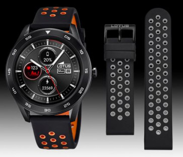 Watch strap Smartwatch Lotus 50013/2 / BC10962 Silicone Black 22mm
