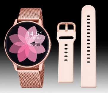 Watch strap Lotus 50015/1 / BA04503 Milanese Rosé