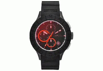 Watch strap Marc by Marc Jacobs MBM5546 Rubber Black