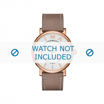 Watch strap Marc by Marc Jacobs MJ1533 Leather Taupe 18mm