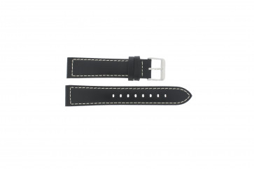 Max watch strap Leather Black 20mm 