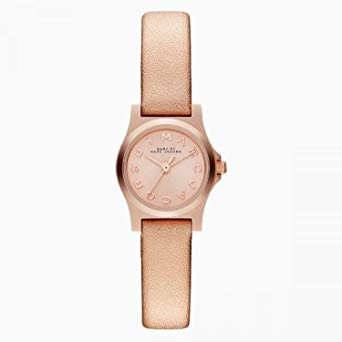 Watch strap Marc by Marc Jacobs MBM1298 Leather Rosé 10mm