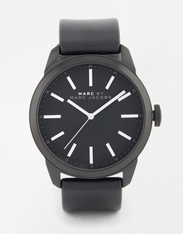 Watch strap Marc by Marc Jacobs MBM5092 Leather Black 22mm