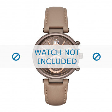 Watch strap Michael Kors MK2629 Leather Taupe 12mm