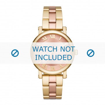 Michael Kors watch strap MK3586 Metal Gold 18mm