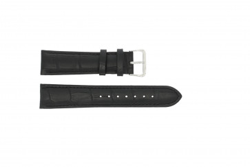 Watch strap 805.01.20 Leather Black 20mm + black stitching