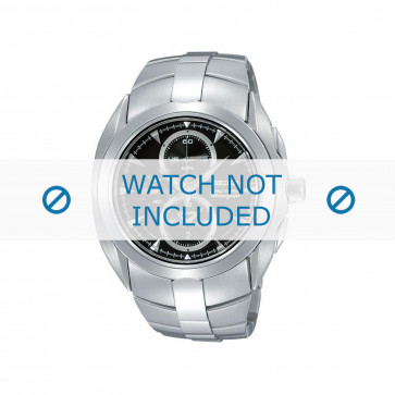 Watch strap Seiko 7T62-0JA0 01B / SNAC15P1 Steel 20mm