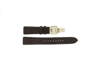 Watch strap Seiko 5D88-0AA0 / SRX004P1 / 4A072JL / 4A071KL Croco leather Brown 21mm