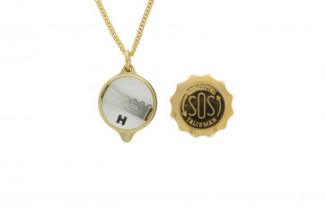 SOS talisman pendant with chain Doublé (soshk)