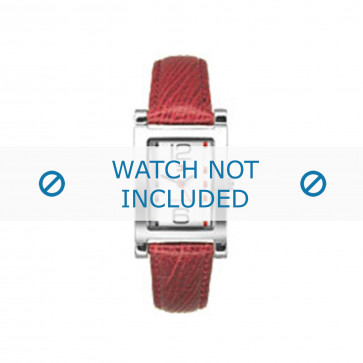 Tommy Hilfiger watch strap TH679300938 / TH-45-3-14-0700 - 1780749 Leather Red 15mm + red stitching