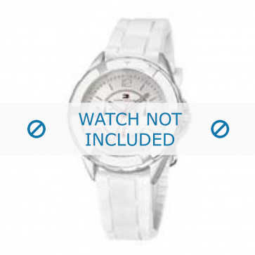 Tommy Hilfiger watch strap TH-47-3-14-0711 / TH679300948 Rubber / plastic White