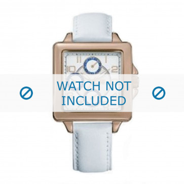 Tommy Hilfiger watch strap TH-65-3-34-0756 / TH1780824 Leather White + white stitching