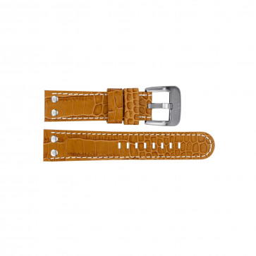 TW Steel watch strap TWB35 Leather Brown 22mm + white stitching
