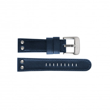 Watch strap TW Steel TWB401 Leather Blue 24mm
