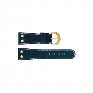 Watch strap TW Steel TW72 / TWB72 Leather Blue 30mm