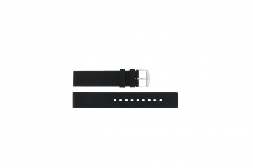Watch strap Universal 21901.10.18 / 6826 / 5833.01.18 Silicone Black 18mm