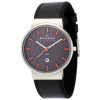 Watch strap Skagen 351XLSLBMO Leather Black 20mm