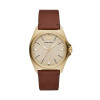 Watch strap Armani AR11331 Leather Brown 18mm