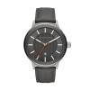 Watch strap Armani Exchange AX1462 Leather Grey 22mm