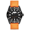 Watch strap Armani Exchange AX1705 Leather/Textiles Orange 22mm