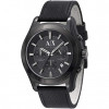 Watch strap Armani AX2073 Leather Black 22mm