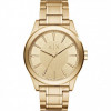 Watch strap Armani Exchange AX2321 Steel Gold Toned 22mm